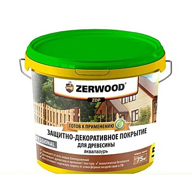Пропитка по дереву ZERWOOD ZDP аквалазурь палисандр 5 кг