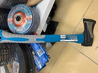 Топор Колун 1000гр клиновидный, фиб.руч