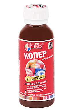 Колеровочная паста 100 мл №21 тем-коричневый