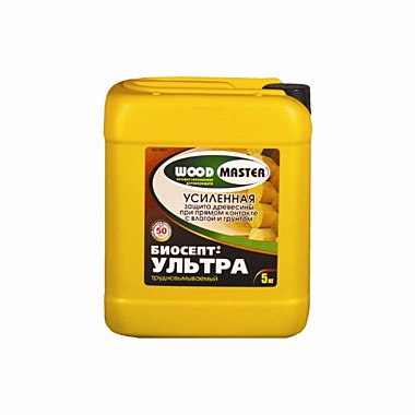 Пропитка по дереву WOODMASTER Биосепт ультра фисташк.цвета 5 л НЕМОРОЗОСТ. от -5 С